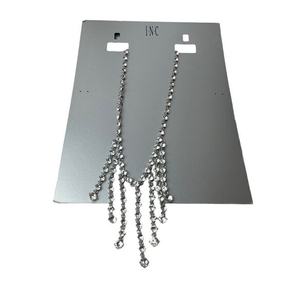 NWT INC INTERNATIONAL CONCEPTS
Silver-Tone Link & Crystal Drape Necklace - Picture 3 of 5